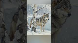 Scandinavian Forest Animals #animals #sweden#scandinavia #winter #paintings #ai
