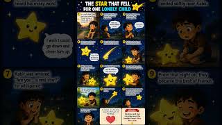 ✨ The Lonely Boy Who Became Friends With a Falling Star 🌟 #Shorts #EmotionalStory #youtubeshorts