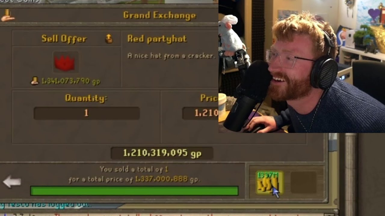 B0aty reacts to him selling partyhats for 1B each