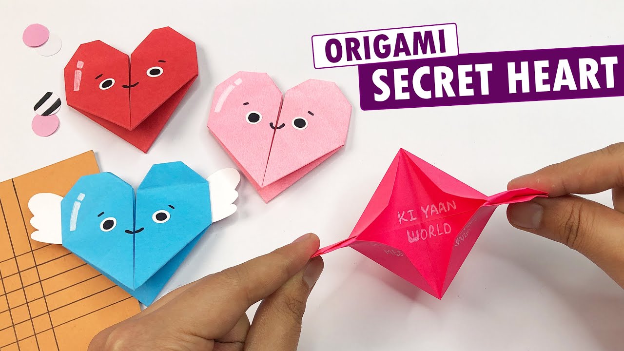 How to Make an Easy Origami Heart | Valentine's Day DIY Paper Craft ...