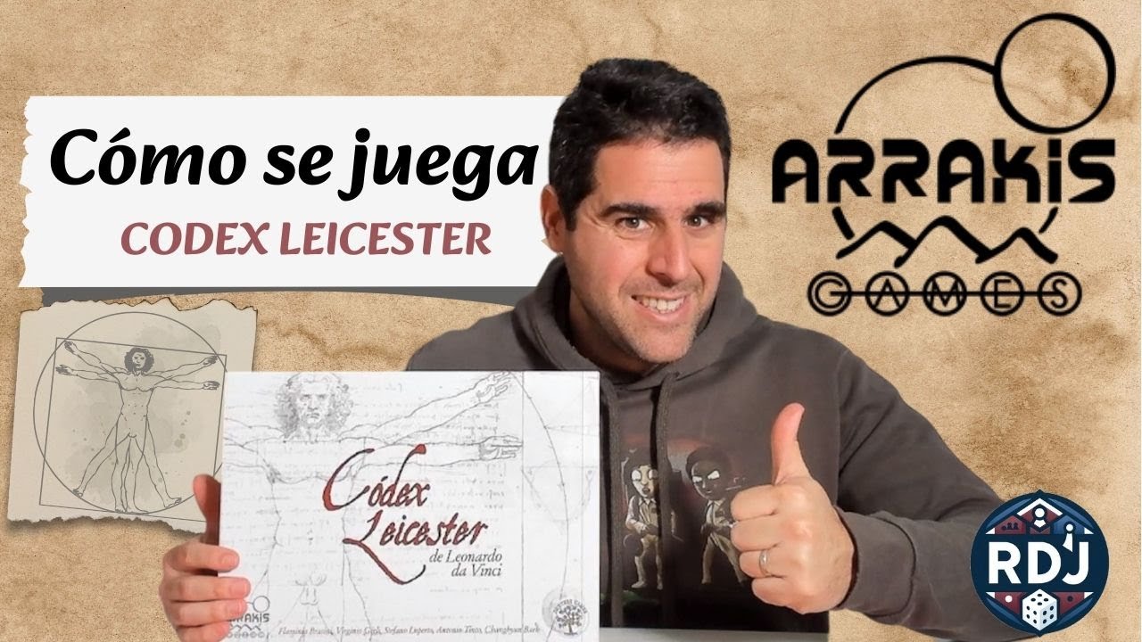 CODEX LEICESTER de Leonardo da Vinci Cómo se juega (RDJ) La mejor manera de aprender a jugar.