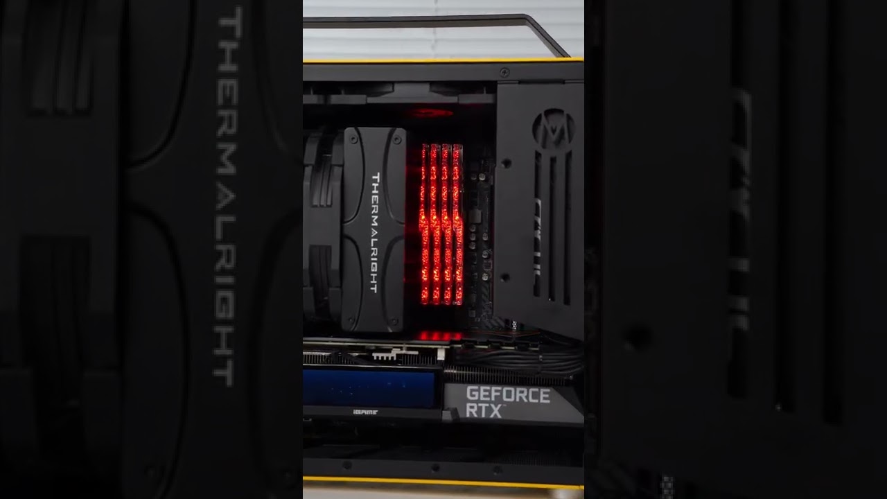 【C28 Air-Cooler Solution】Yellow Air Chassis & 3070Ti Vulcan &PA120