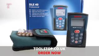 Bosch DLE 40 Professional Range Finder - Available from Toolstop - YouTube