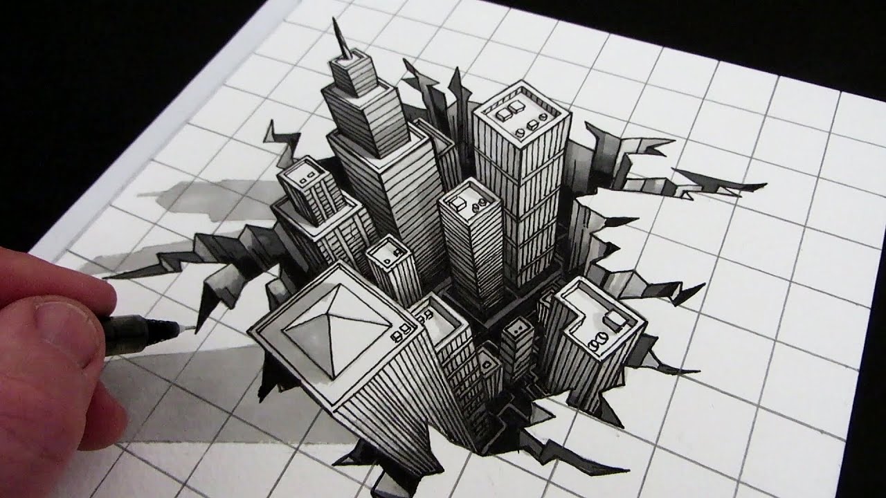 Creative How To Draw 3D Pencil Sketch Step By Step 