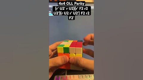 4x4 OLL Parity Algorithm 😈 #speedcubing #4x4 #cubing #speedsolving #rubikscube #cuber #shorts