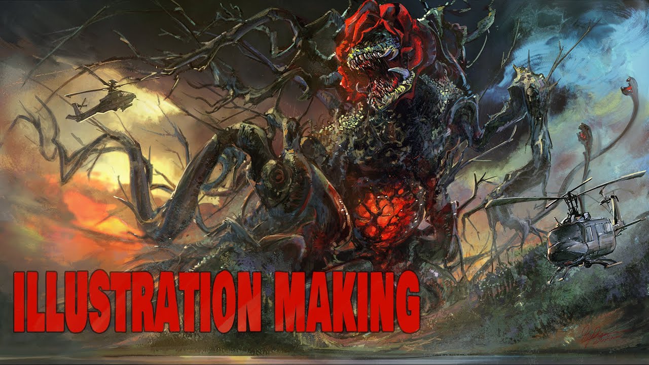 ゴジラvsビオランテ イラストメイキング Illustration Making Godzilla Vs Biollante In Photoshop Youtube ゴジラvsビオランテ イラストメイキング Illustration Making Godzilla Vs Biollante In Photoshop Youtube