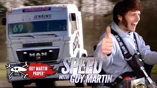 Guy's ride in the 1050HP turbo charged Tow Truck | Guy Martin Proper