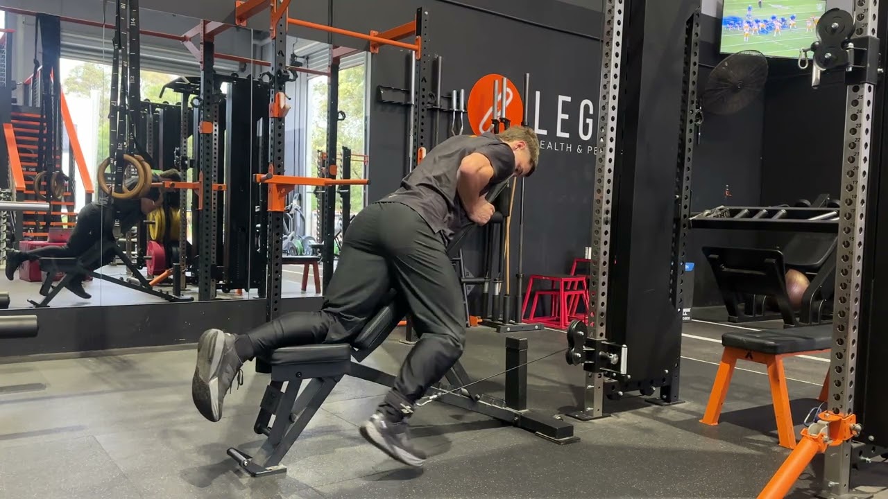 Chest-supported cable kickback