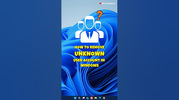 How to remove an unknown user account on Windows #pctips #rtctutorials