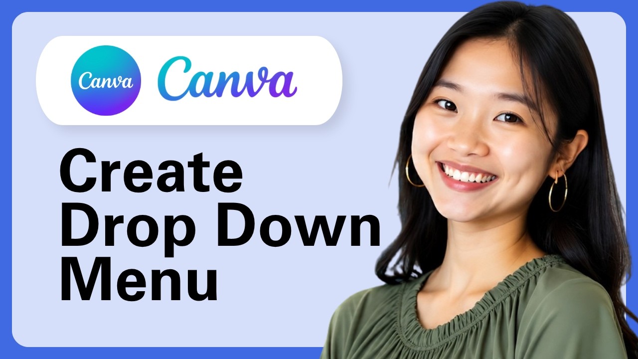 How To Create Drop Down Menu In Canva Website (Easiest Way) - YouTube