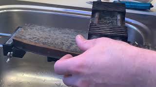 How To Flatten Your Sharpening Stone - Jasper One Stone Honing Elmax Microtech Vs Natural Whetstone