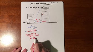 Solving Right Triangles - Word Problem