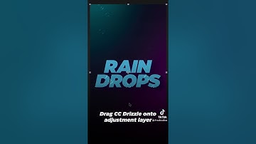 Create Rain Drops in After Effects #aftereffects #motiongraphics