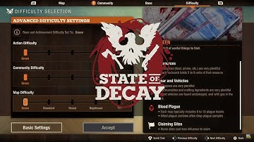 Huge New Difficulty Update For State Of Decay 2 !!!!! Finally Getting Sliders !!!