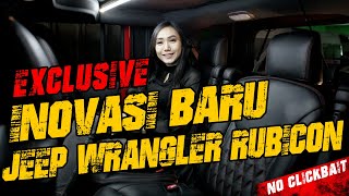 Jok kulit mobil Jeep Wrangler Unlimited Rubicon dengan captain seat dan penambahan plafon biar adem!