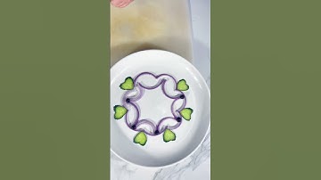 Easy to learn plate trim!# Fruit and Vegetable Modeling# Plate Arrange Skills# Eating Ritual Sense#