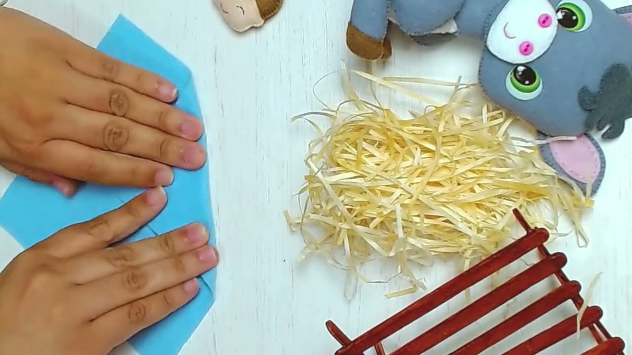 Projeto Presépio ( finalização manjedoura e menino Jesus)