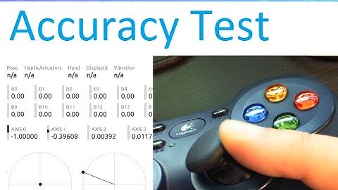 Logitech F310 Analog Accuracy Test