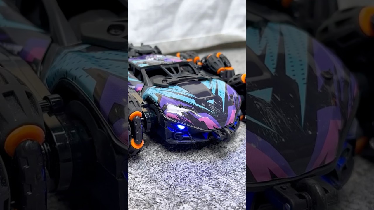 Smart Transforming Stunt Car: One-Click Switch for 360° Spins
