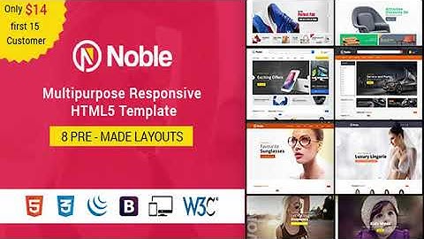 Noble - Responsive Multipurpose E-Commerce HTML5 Template | Themeforest Website Templates and Themes