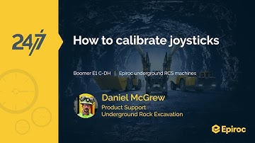 How to calibrate joysticks | Boomer E1 C-DH | Epiroc underground RCS machines