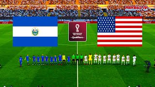 PES 2021 - Salvador vs USA - FIFA World Cup 2022 Qualifiers - eFootball Gameplay