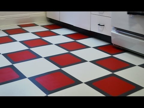 How To Install A Temporary Vinyl Tile Floor Youtube