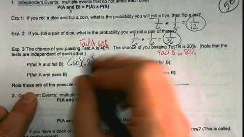 Honors Algebra 2   Unit 7   Notes on Probability