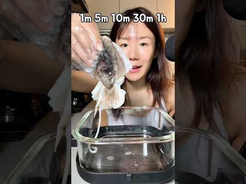 Cuttlefish Time Mukbang from 1 Minute to 1 Hour #mukbang