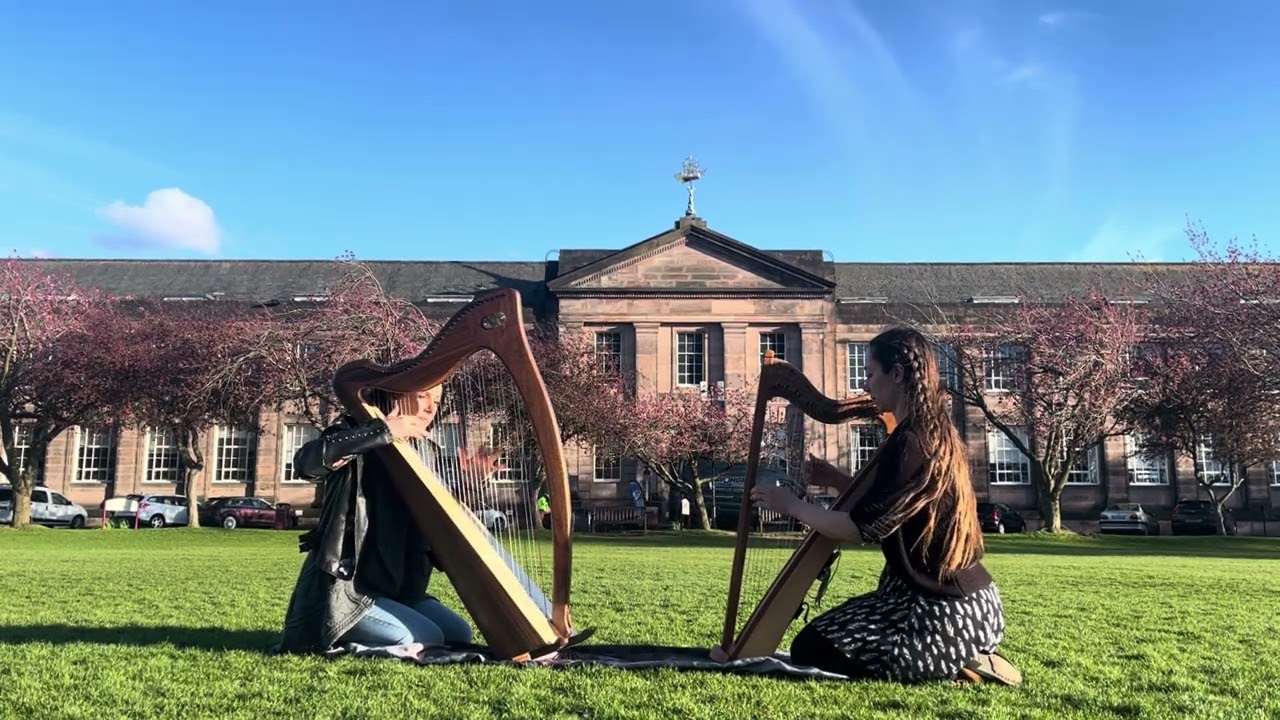 Harp duet with my wonderful harp friend Lakshmi - Playing Nadia Birkenstock's A La Source.