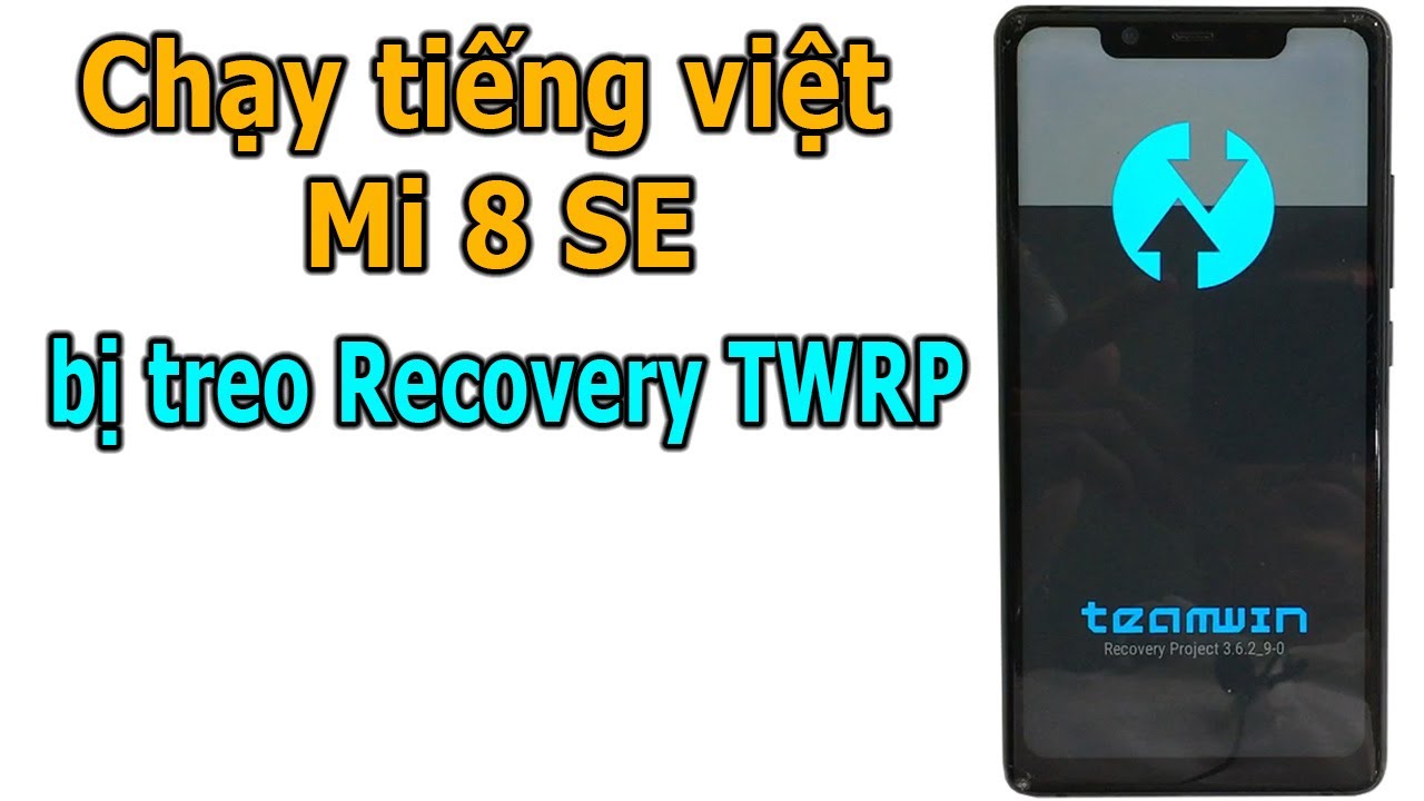 Chạy phần mềm Tiếng việt Xiaomi Mi 8 SE bị treo Recovery TWRP