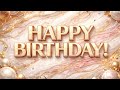 Happy Birthday!  #madefortv #happybirthday #channelart #marble #golden