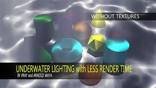 Procedural Underwater Light effect in Vray and Arnold MAYA | Lighting and Render