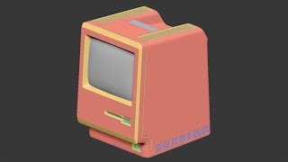 Macintosh Speed Model, Texture, Render With Zbrush, Maya, Substance And Houdini