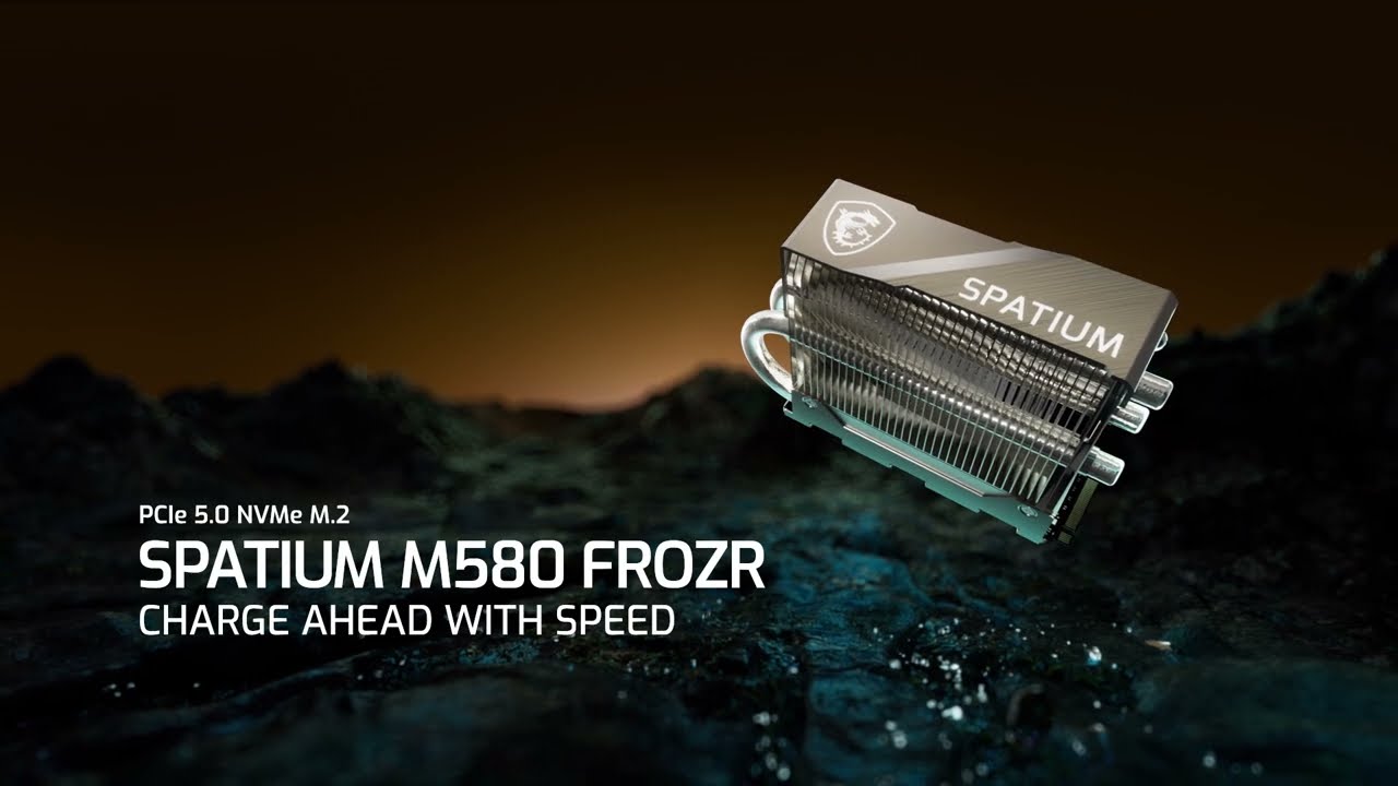SPATIUM M580 PCIe 5.0 NVMe M.2 FROZR - CHARGE AHEAD WITH SPEED | MSI