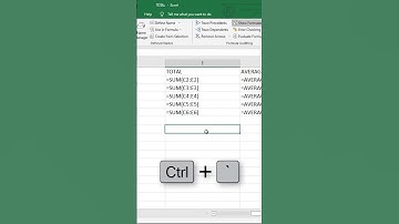 How to Display all the Formulas at a time in an Excel Sheet