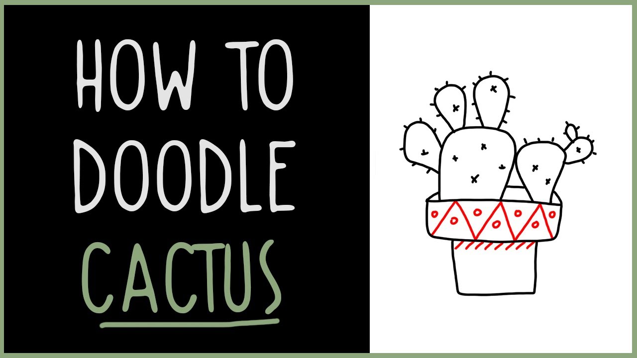How to Doodle Cactus - IQ Doodle School