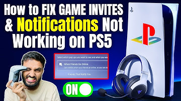 How to Fix Game INVITES & Notifications Not Working on PS5 [BEST METHOD]