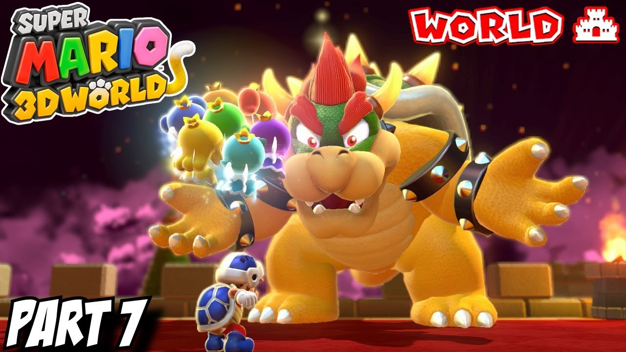 Super Mario 3D World - Gameplay Walkthrough Part 7 - World Castle