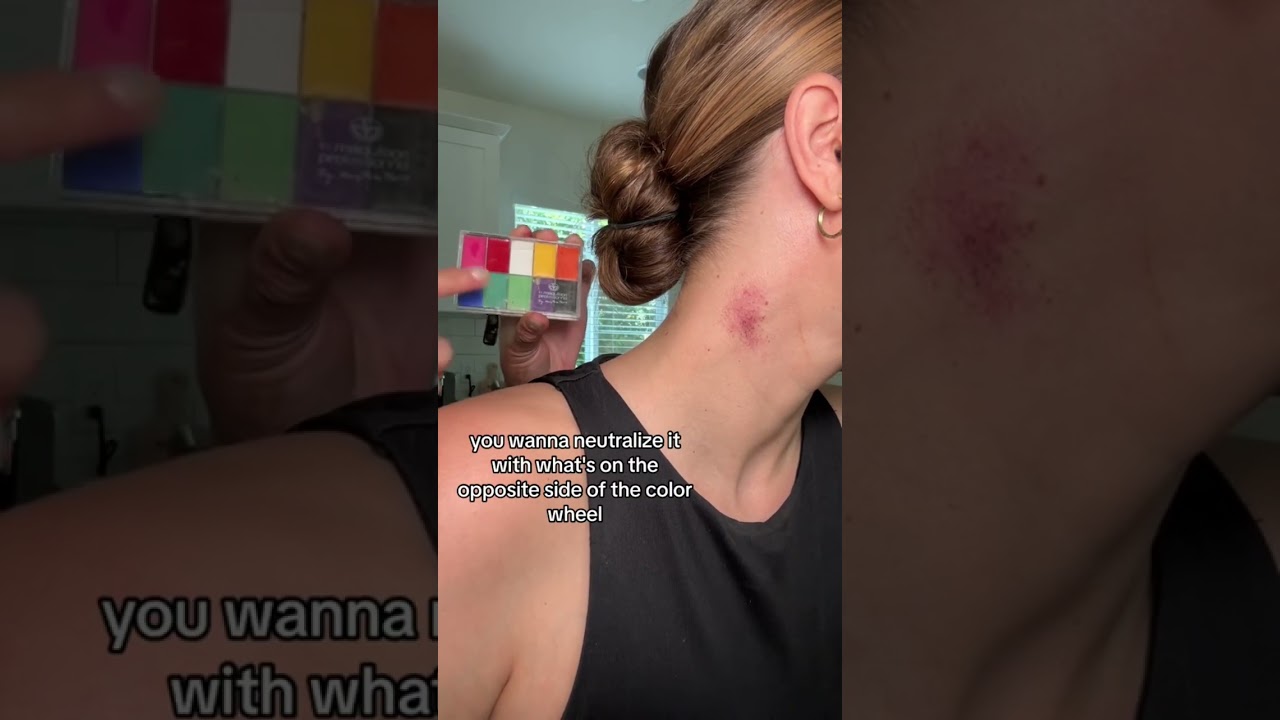 How to get rid of a hickey on your neck instantly by covering with makeup and green color corrector
