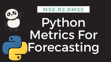 Different Model Evaluation Quality Metrics For Forecasting Python|MSE RMSE R2| #rlanguagestatistics