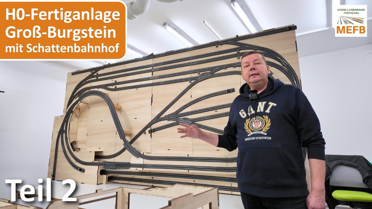 Groß-Burgstein mit Schattenbahnhof / Blausee  mit Drehscheibe / MEFB / Fertiganlage / Holzbausatz