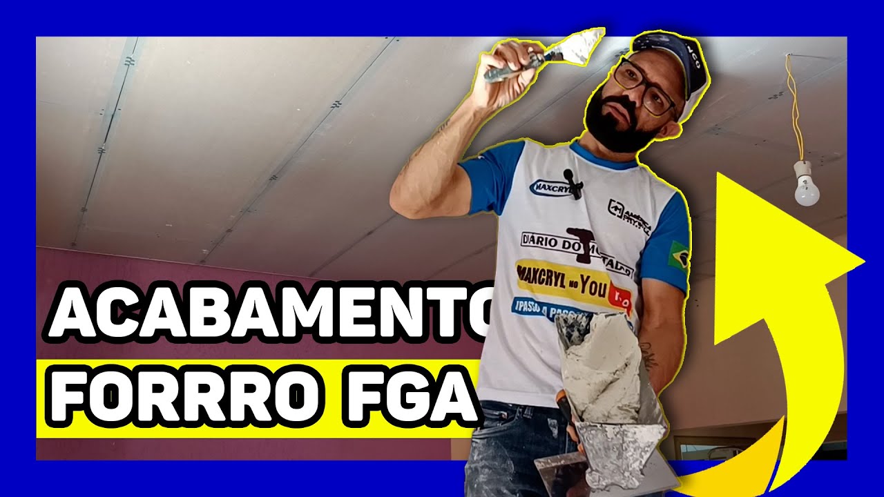 🔵APERFEIÇOANDO O ACABAMENTO DE FORRO DRYWALL FGA ✅️