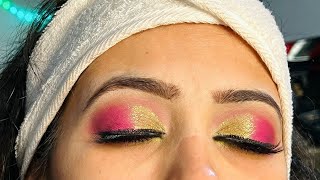 Mehndi bridal eye makeup tutorial by mmhstyle and beauty | easy soft pink makeup look |  screenshot 5