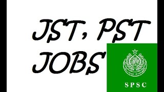 TEACHER JOBS JST, PST IN SINDH