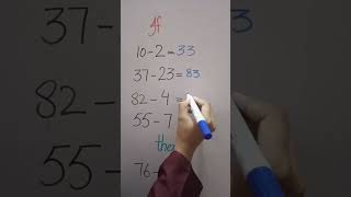 Subtraction trick #subtractionpuzzle#ytshorts #mathspuzzle