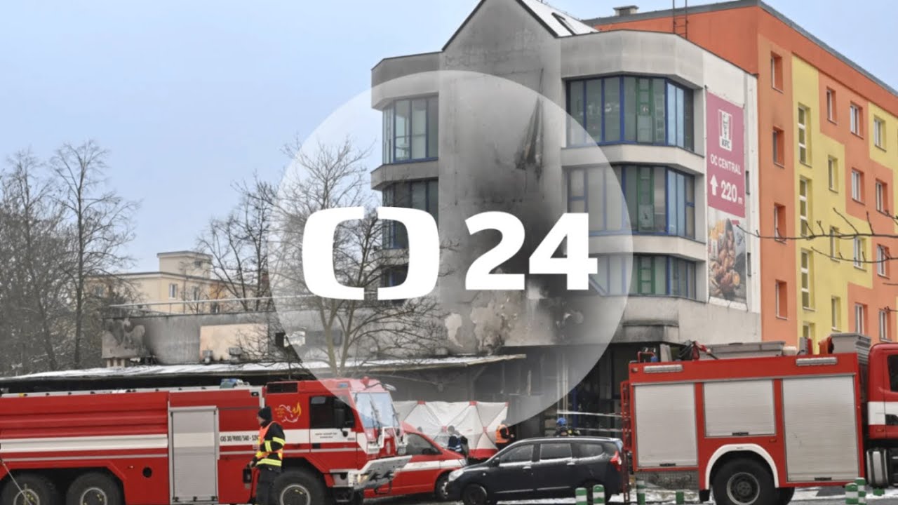 Požár restaurace v Mostě