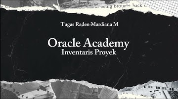 ORACLE ACADEMY  -  JAVA FUNDAMENTALS  |  Membuat Proyek Inventaris Bab 4 - 7