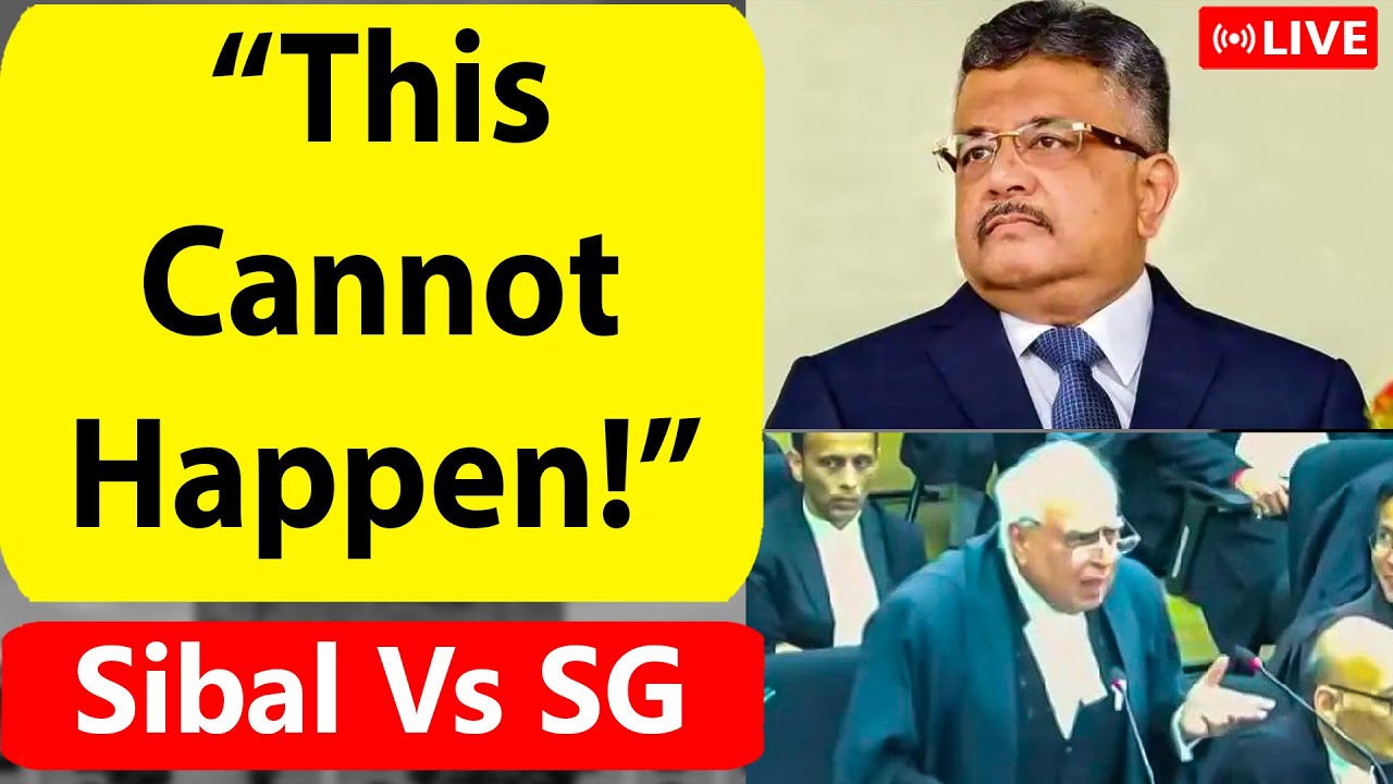 Maharashtra Crisis: Sibal Vs SG -Sibal remarks "This Cannot Happen!" Arguments by Kapil Sibal in SC