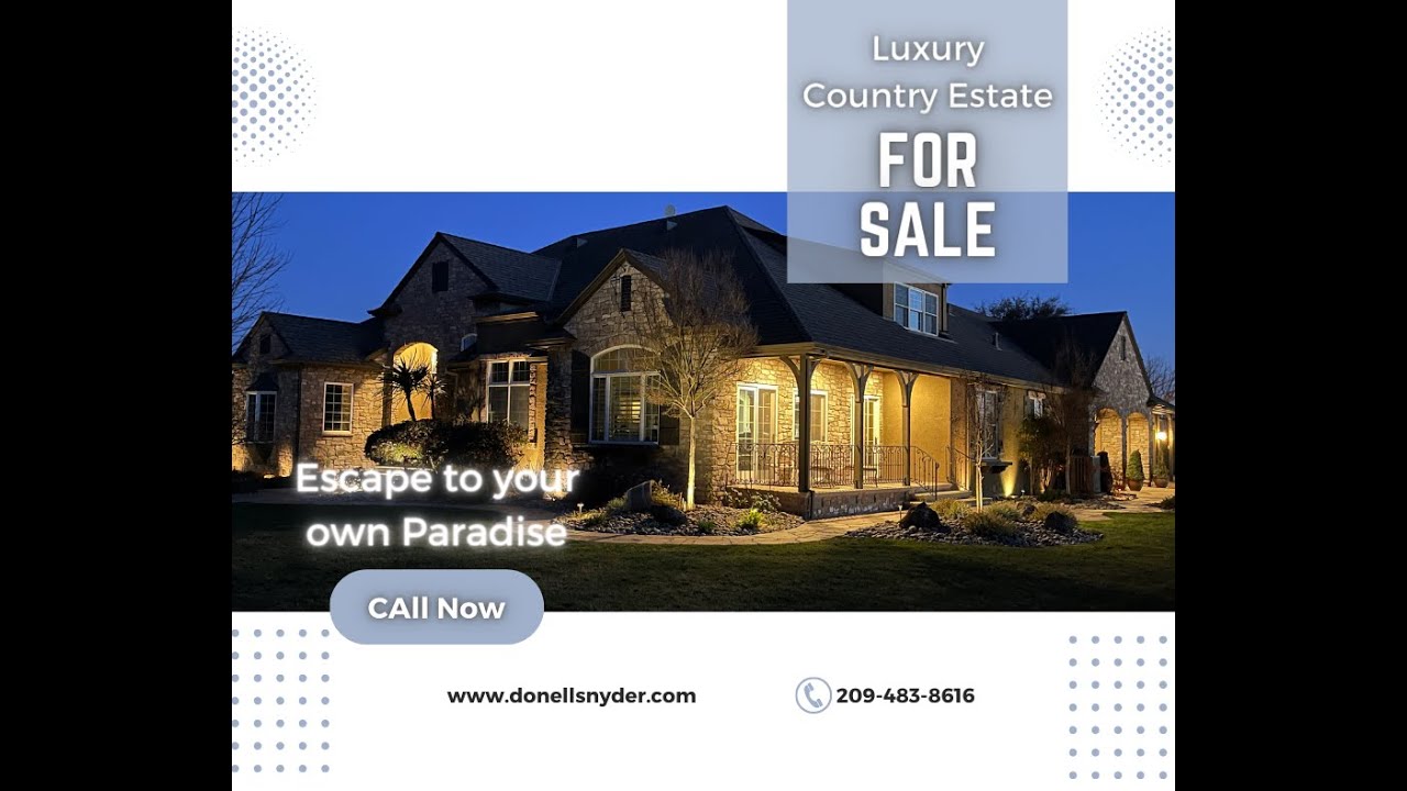 Oakdale, CA Unmatched Country Estate with Equestrian Amenities YouTube